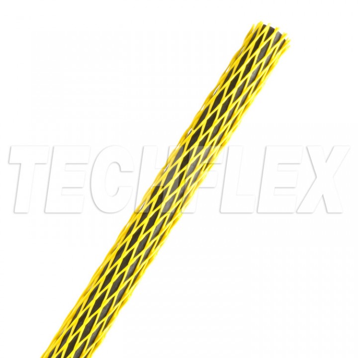 Techflex PGE0.25YL Захисна сітка для деталей, розмір - 6,35 мм, колір-жовтий