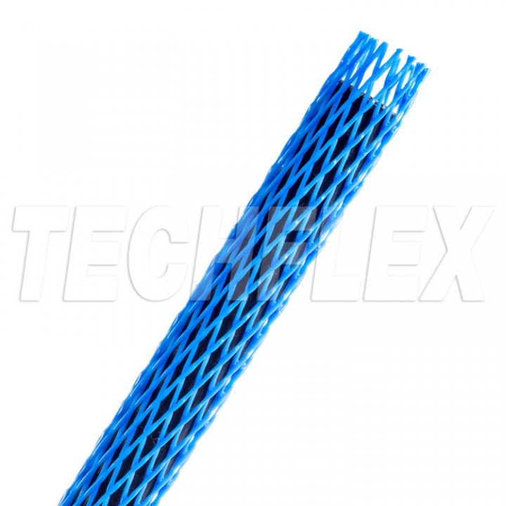 Techflex PGE0.50BL Захисна сітка для деталей, розмір - 12,7 мм, колір-синій