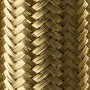 Techflex MBB0.25BRS Brass Braid Розмір 6.35 mm, латунна кабельна оплетка