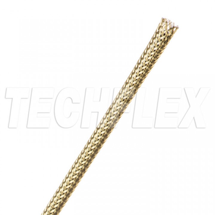 Techflex MBB0.13BRS Brass Braid Розмір 3.18 mm, латунна кабельна оплетка