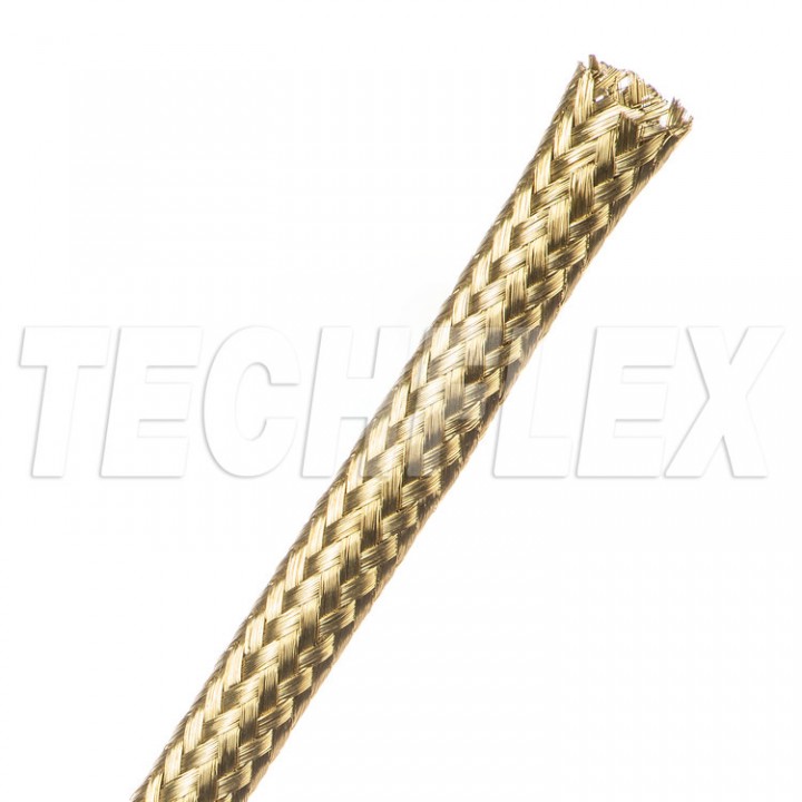 Techflex MBB0.25BRS Brass Braid Розмір 6.35 mm, латунна кабельна оплетка