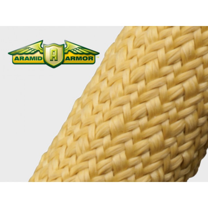 Techflex Aramid Armor KVX0.13BK Размір 3.18 mm, м'яка і легка обплетення, міцніший за сталь
