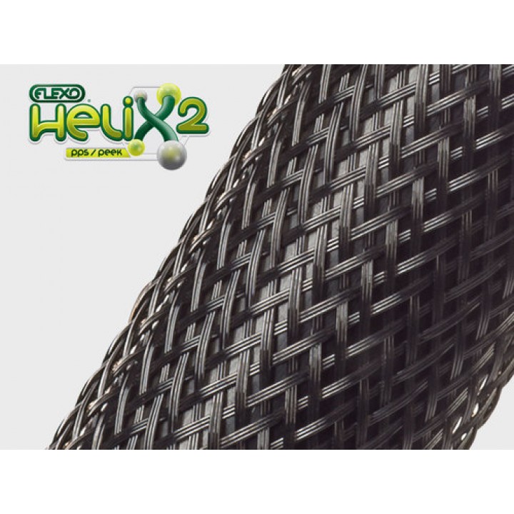 Techflex PKRY0.50 Helix2 Розмір 12.7 mm, вогнестійка обплетення з PPS & PEEK