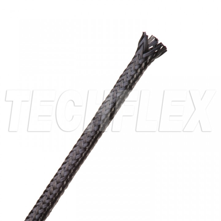 Techflex CAL0.25 Carbon Fiber Розмір 6.35 mm, кабельне обплетення з вуглецевого волокна