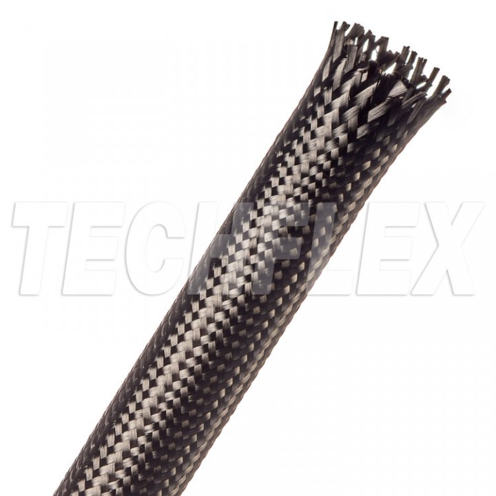 Techflex CAL0.75 Carbon Fiber Розмір 19.05 mm, кабельне обплетення з вуглецевого волокна