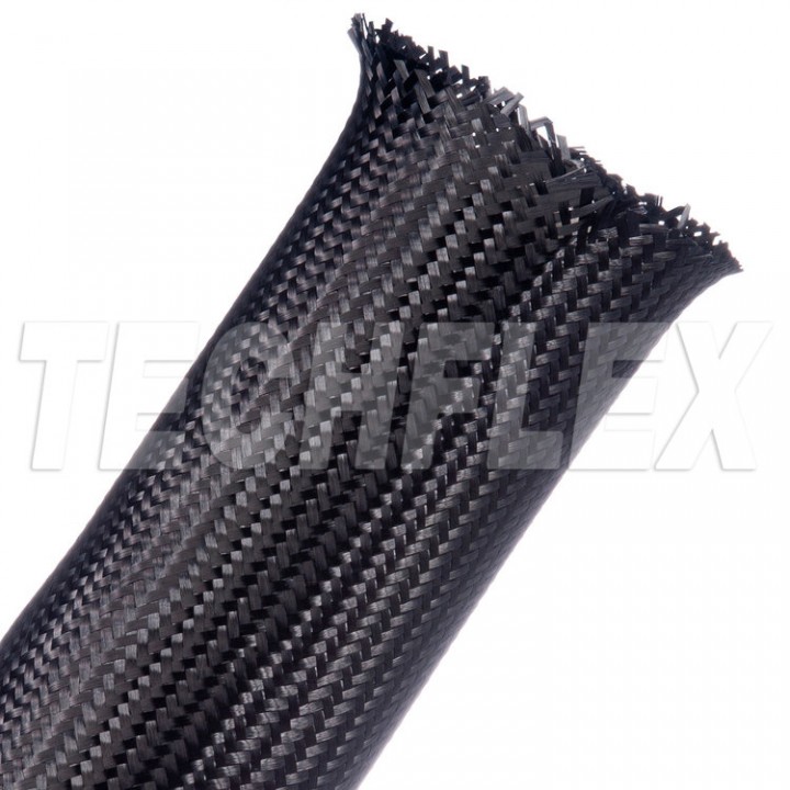 Techflex CAL2.00 Carbon Fiber Розмір 50.8 mm, кабельне обплетення з вуглецевого волокна
