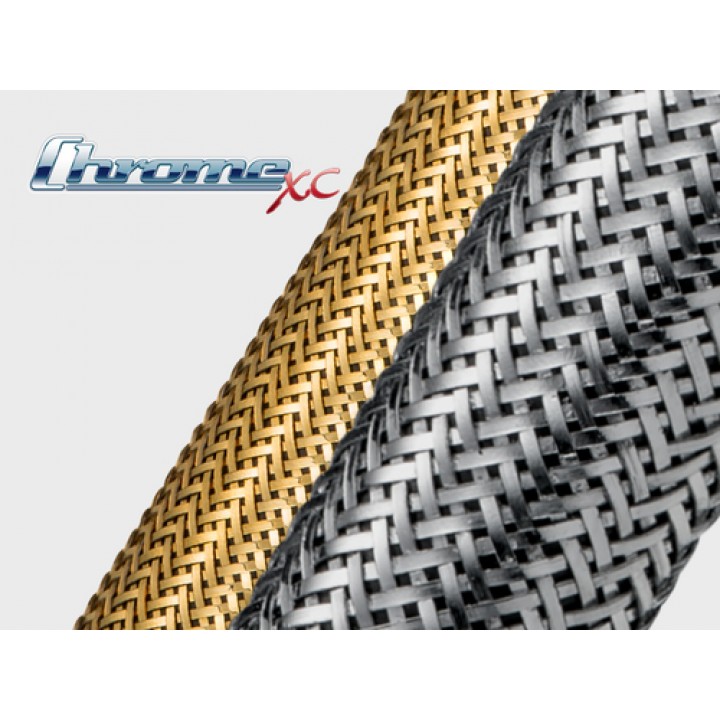 Techflex CXN0.25 Chrome XC Розмір 6.35 mm, металеве розтягується обплетення з повним охопленням