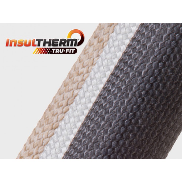Techflex FGL0.38 Insultherm Tru-Fit Розмір 9.53 mm, високотемпературна обплетення зі скловолокна до 1200 ° F