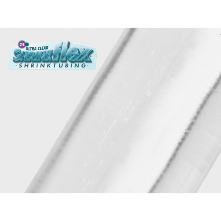 Techflex H2P0.38 Shrinkflex® 2: 1 Ultra Clear PVC Розмір 9.53 mm, прозора термозбіжна трубка ПВХ